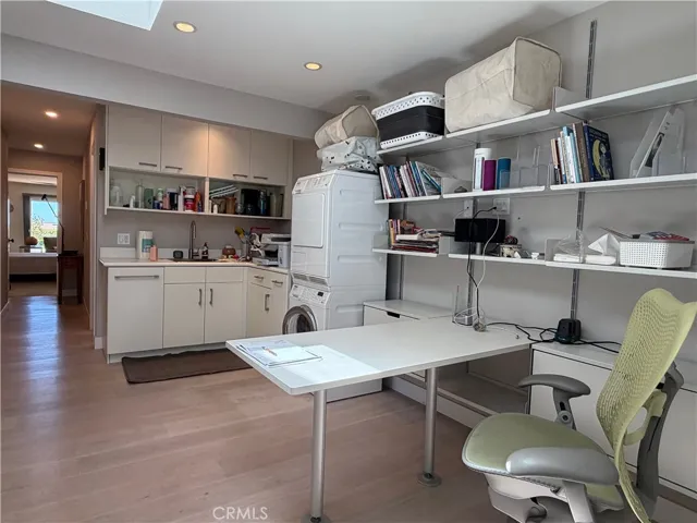 All purpose room with built in desk
