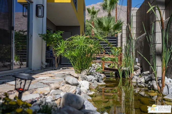 Private Koi Pond Rear Patio -