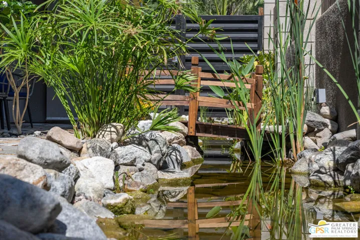 Private Koi Pond Rear Patio -