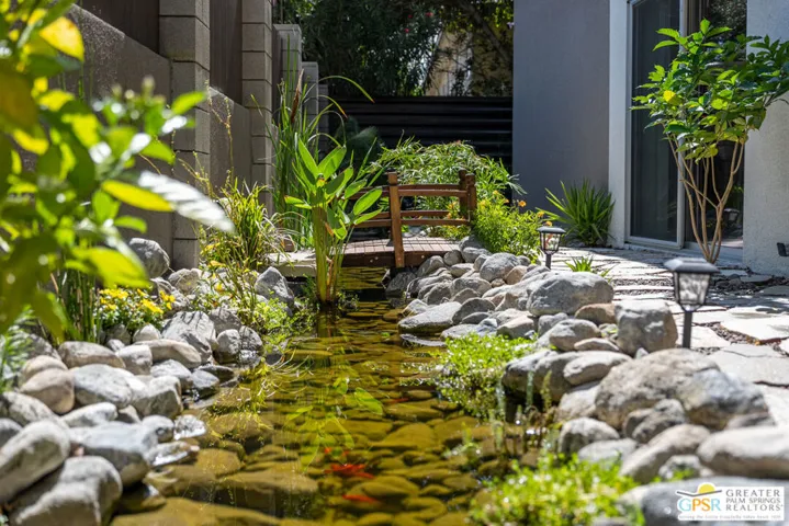 Private Koi Pond Rear Patio -