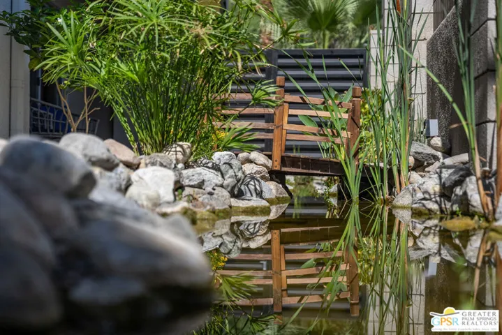 Private Koi Pond Rear Patio -