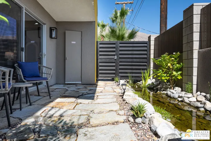 Private Koi Pond Rear Patio -