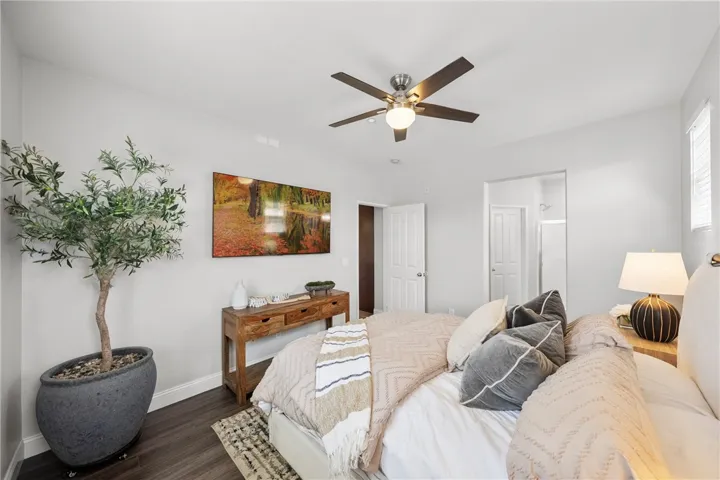 Overhead Ceiling Fan upgrade in primary suite for added comfort and energy efficiency.
