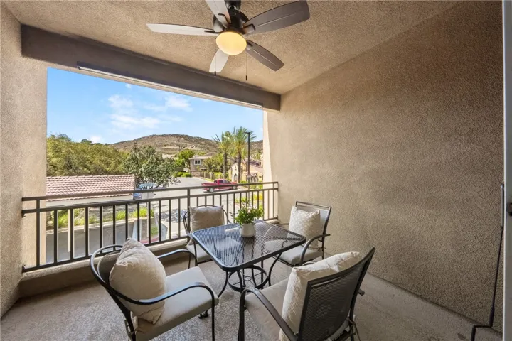 Beautiful Mountain Views from covered balcony perfect for enjoying al fresco dining all summer.