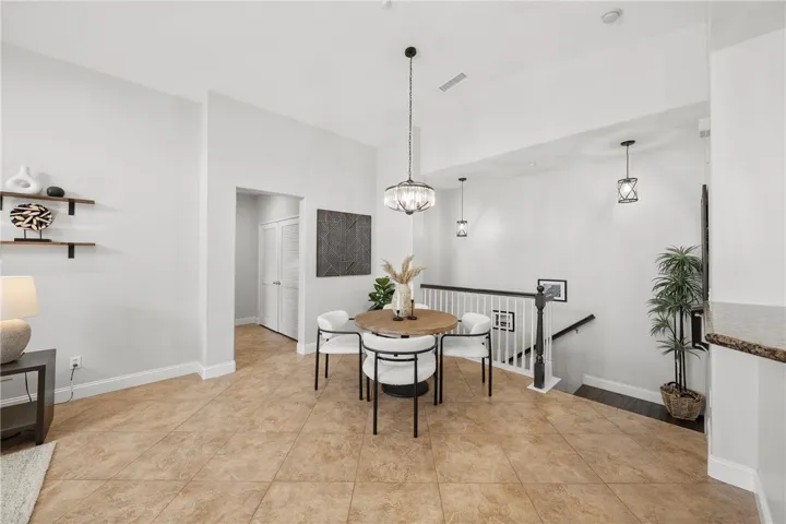 Dedicated Dining area with ample room for a 6-8 person table.