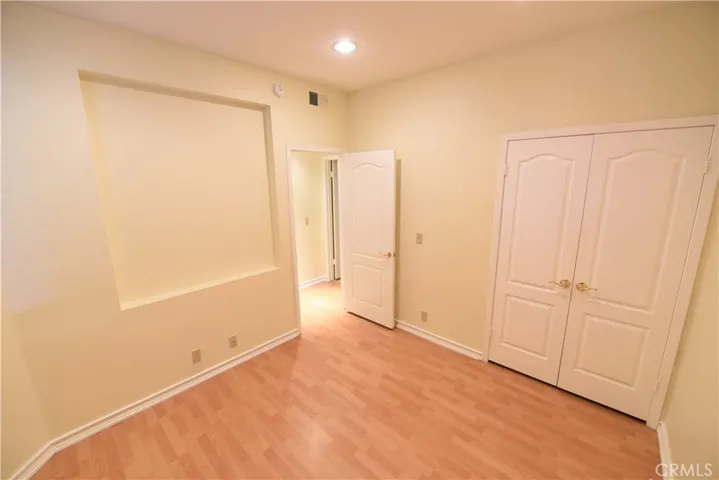 Bedroom on ground floor with closet