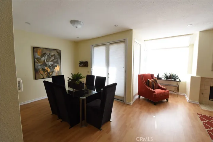 dining room with french door to patio