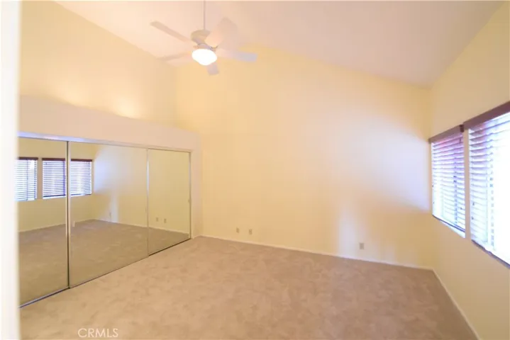 second bedroom on second floor with large closet