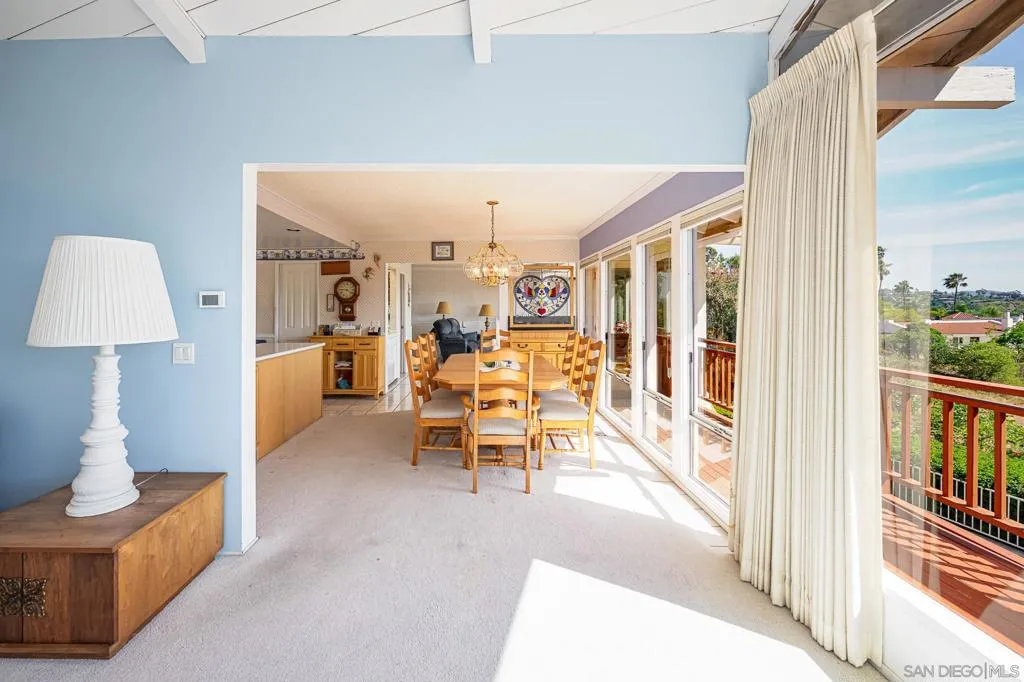 View from Living Room to Dining Room