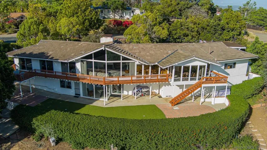 East facing drone view
