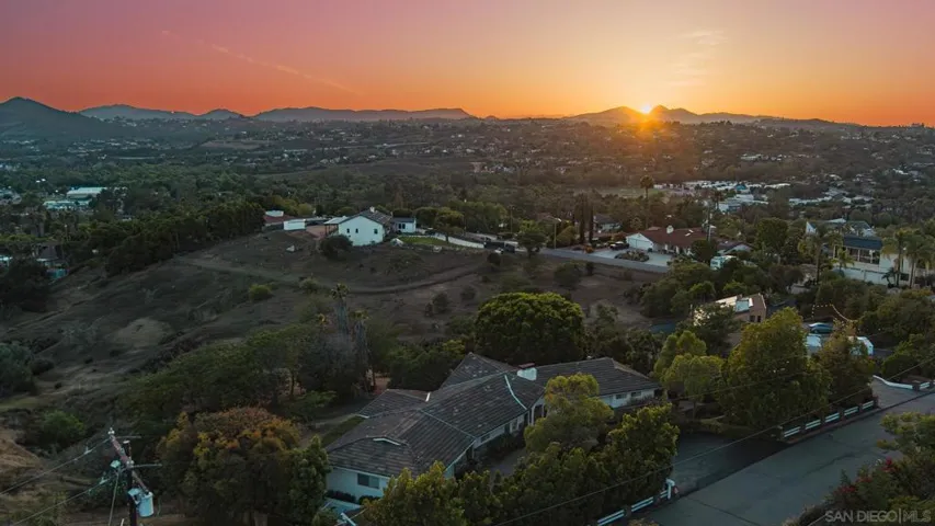 Sunset view from almost every room