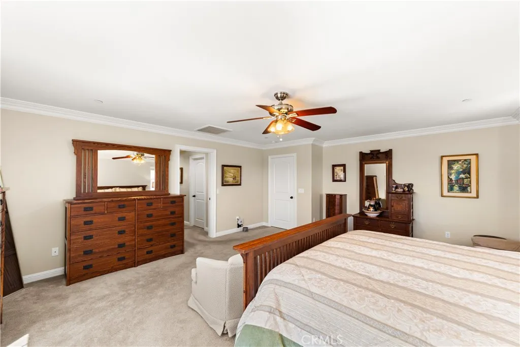 Primary bedroom with direct access to primary bath
