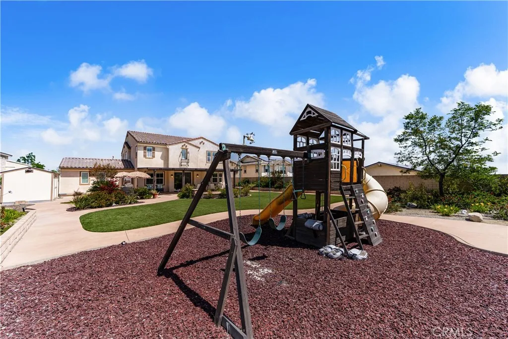 Playground in a park like setting good for kids