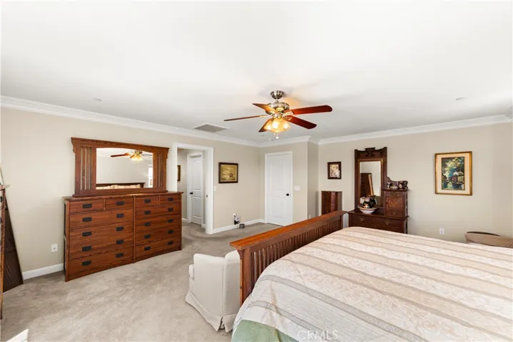 Primary bedroom with direct access to primary bath