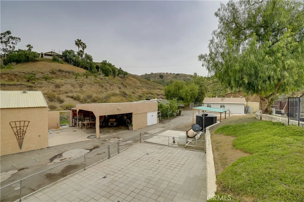 two workshops and driveway to adu