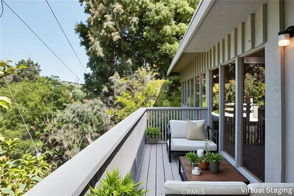 Virtually Staged Balcony