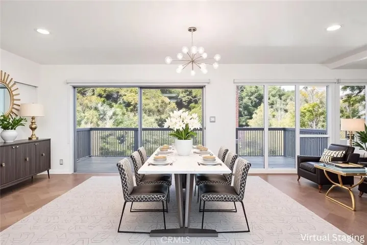 Virtually Staged Dining Room