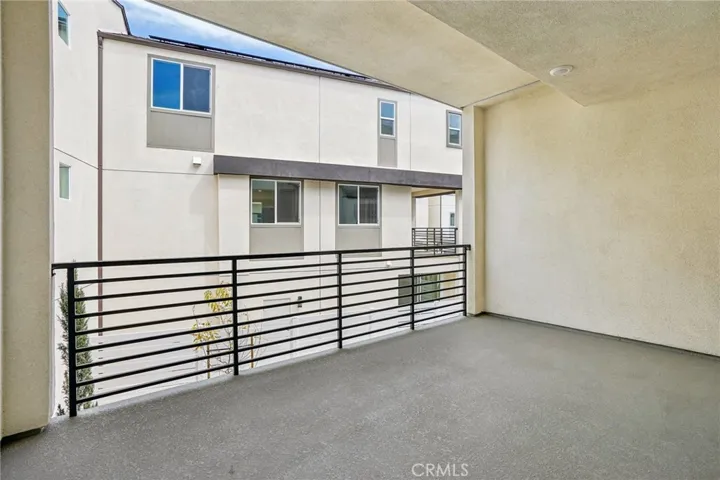 Expansive second story deck with upgraded doors