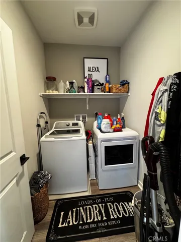 Upstairs laundry room