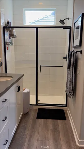 Primary bathroom with walk in shower