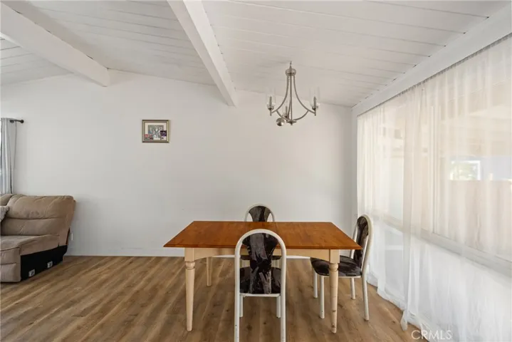 The dining area offers space for a large dining table | Original Photo