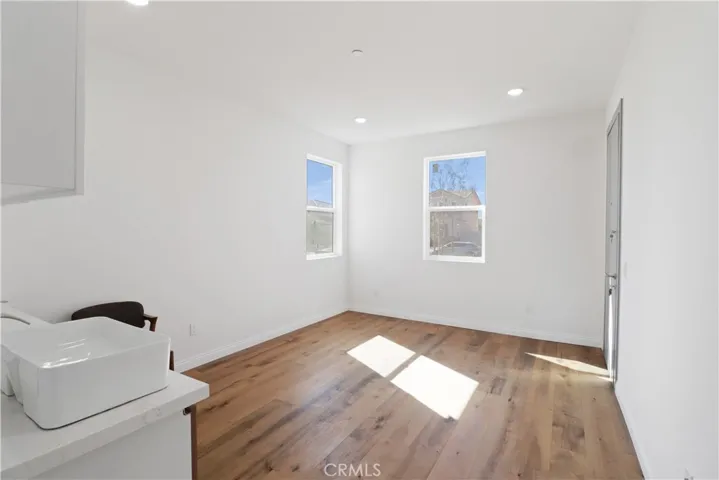 ADU studio bedroom/living room with kitchenette area