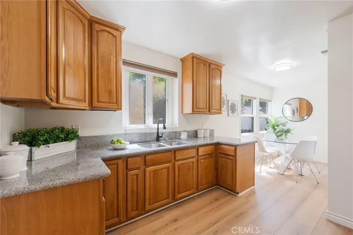 Kitchen adjacent to the formal dining room and breakfast nook.