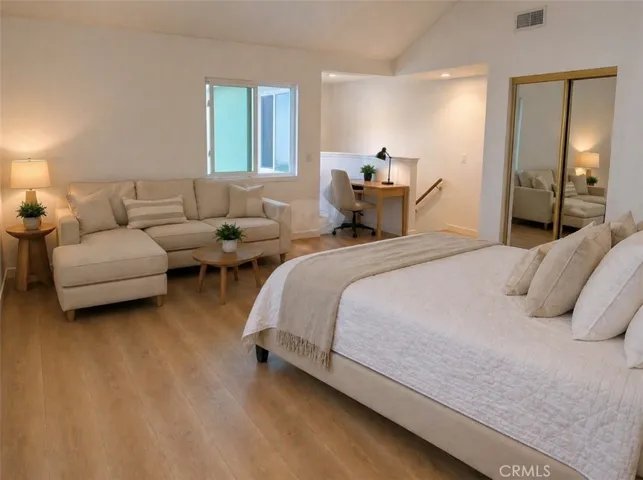 virtually staged- living area
