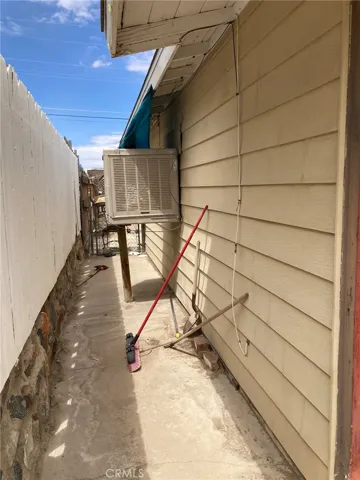 West side of home