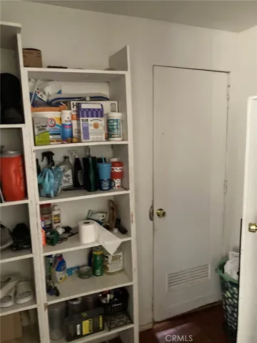 Storage area near garage