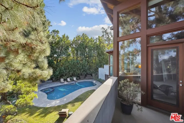 Balcony View Of Backyard
