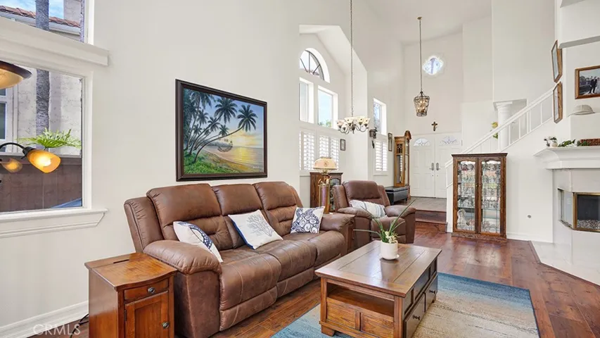 The living room has LVP flooring and plenty of space for your furniture.