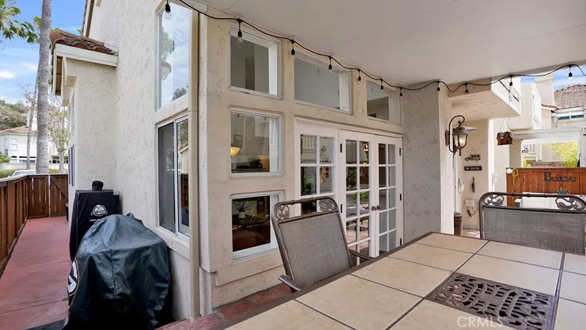 The side yard also provides access to the front of the house.