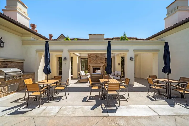 Community Picnic Area with BBQ, Bathrooms and outdoor Fireplace