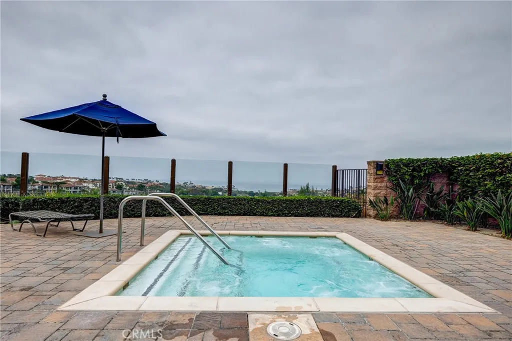 Pool by ocean view