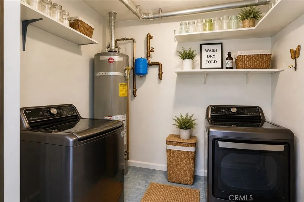 AI enhanced laundry room removed boxes.