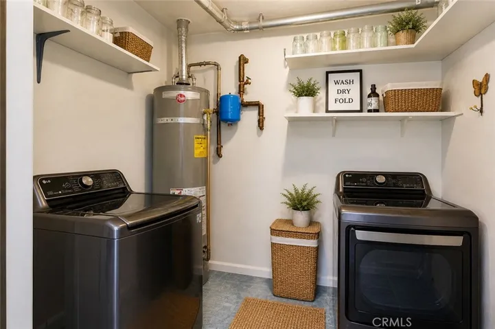 AI enhanced laundry room removed boxes.