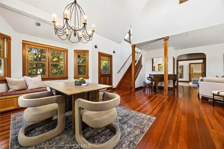 entry, dining and stairway