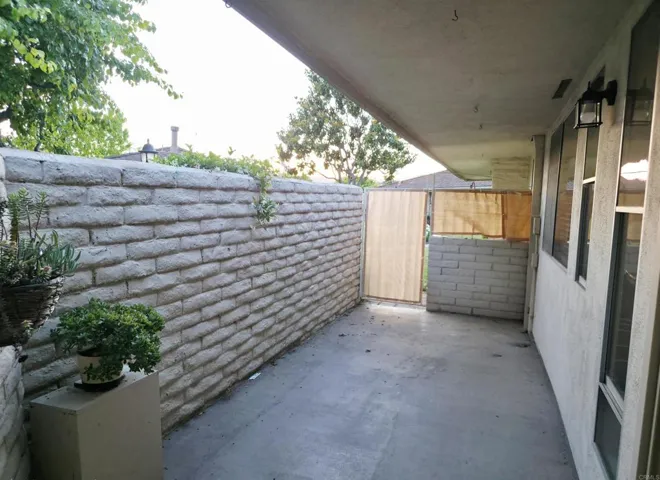 Private Patio from Master Bedroom Sliding Door Looking SW