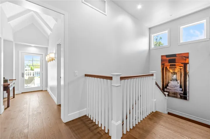 Hallway to kids wing and upstairs deck