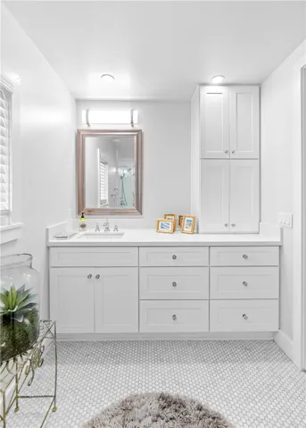 Downstairs bath vanity
