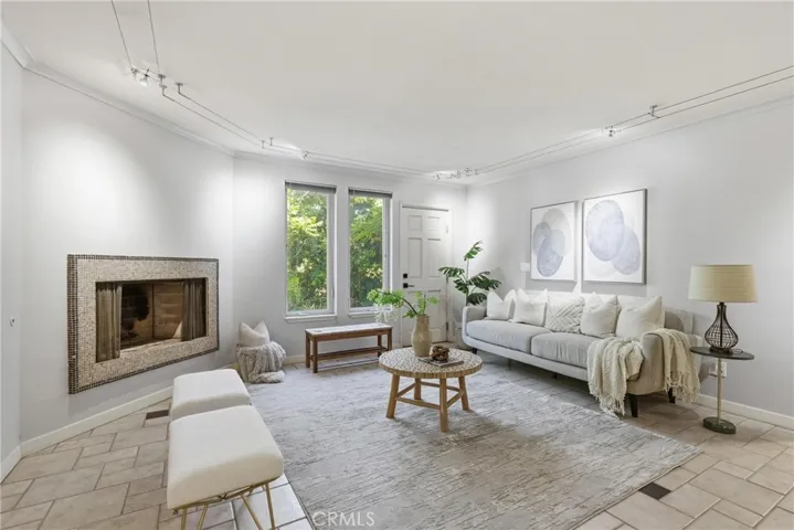 Downstairs Family Room with Fireplace