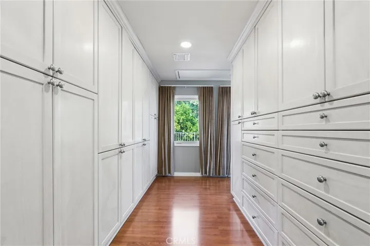 Primary bedroom closet area