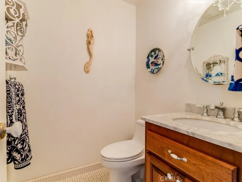 Half Bathroom in Living Area