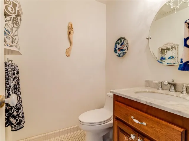 Half Bathroom in Living Area