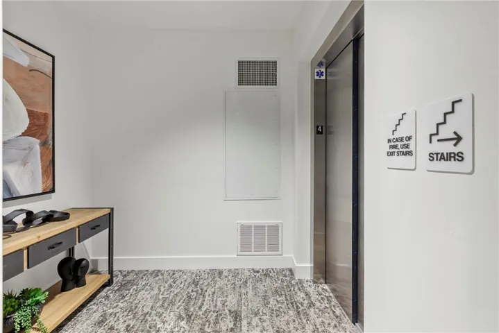 Hallway by elevator