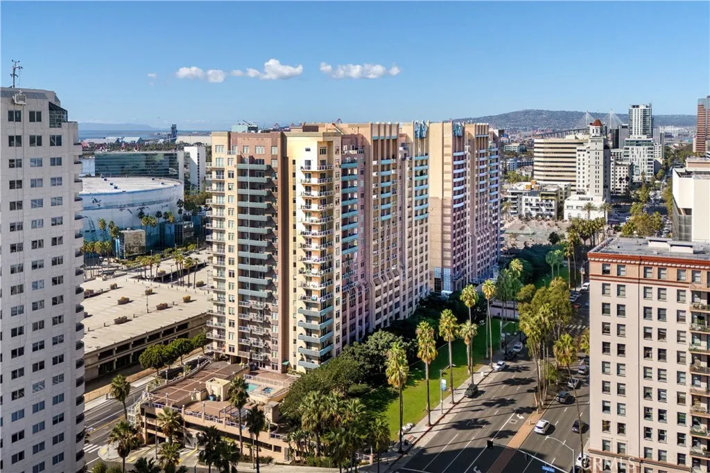 View of Aqua Towers Buildings in DTLB on Ocean Blvd