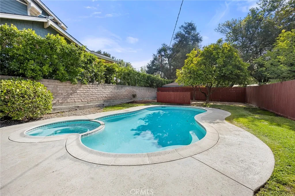 looking out to the pool