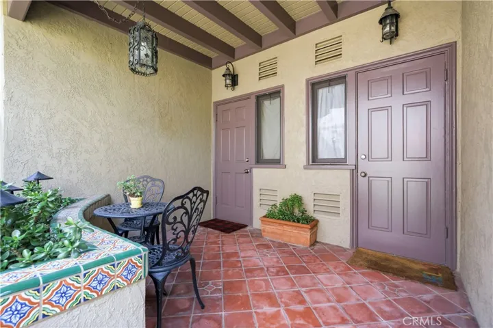 units A, C patios