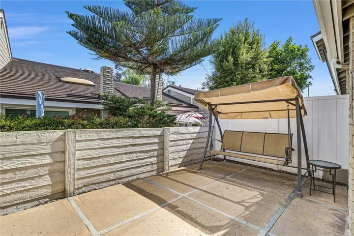 The back patio.
